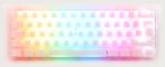 Teclado Ducky ONE 3 Aura White Mini 60%,, Hot-swappable, MX-Silent Red, RGB, PBT - Mecânico (PT)