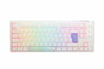 Teclado Ducky ONE 3 Classic TKL Pure White, Hot-swappable, MX-Silent Red, RGB, PBT - Mecânico (ES)
