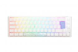 Teclado Ducky ONE 3 Classic SF 65% Pure White, Hot-swappable, MX-Silver, RGB, PBT - Mecânico (ES)