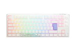 Teclado Ducky ONE 3 Classic TKL Pure White, Hot-swappable, MX-Brown, RGB, PBT - Mecânico (ES)