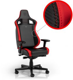 Cadeira noblechairs EPIC Compact - Preto /Carbono /Vermelho