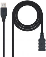 Cabo USB 3.0 Nanocable USB-A M/F 3 M Preto