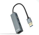 Hub USB 3.0 Nanocable 4x USB 3.0 Type A 10 CM Aluminio