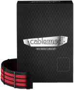 Kit de Cabo CableMod C-Series Pro ModMesh 12VHPWR para Corsair RM, RMi, RMx Black Label Preto e Vermelho