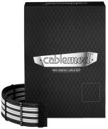 Kit de Cabo CableMod C-Series Pro ModMesh 12VHPWR para Corsair RM, RMi, RMx Black Label Preto e Branco