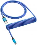 Cabo Coiled CableMod Classic para Teclado USB A - USB Type C, 150cm - Galaxy Blue