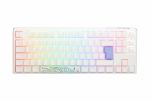 Teclado Ducky ONE 3 Classic TKL Pure White, Hot-swappable, MX-Red, RGB, PBT - Mecânico (ES)