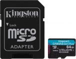 Cartão Kingston Canvas Go! Plus MicroSDXC UHS-I U3 V30 A2 64GB