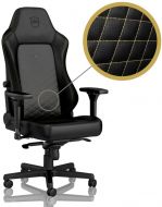 Cadeira noblechairs HERO PU Leather Preto / Dourado