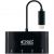 Hub USB-C Nanocable 4x USB 3.0 Type A 10 CM Preto